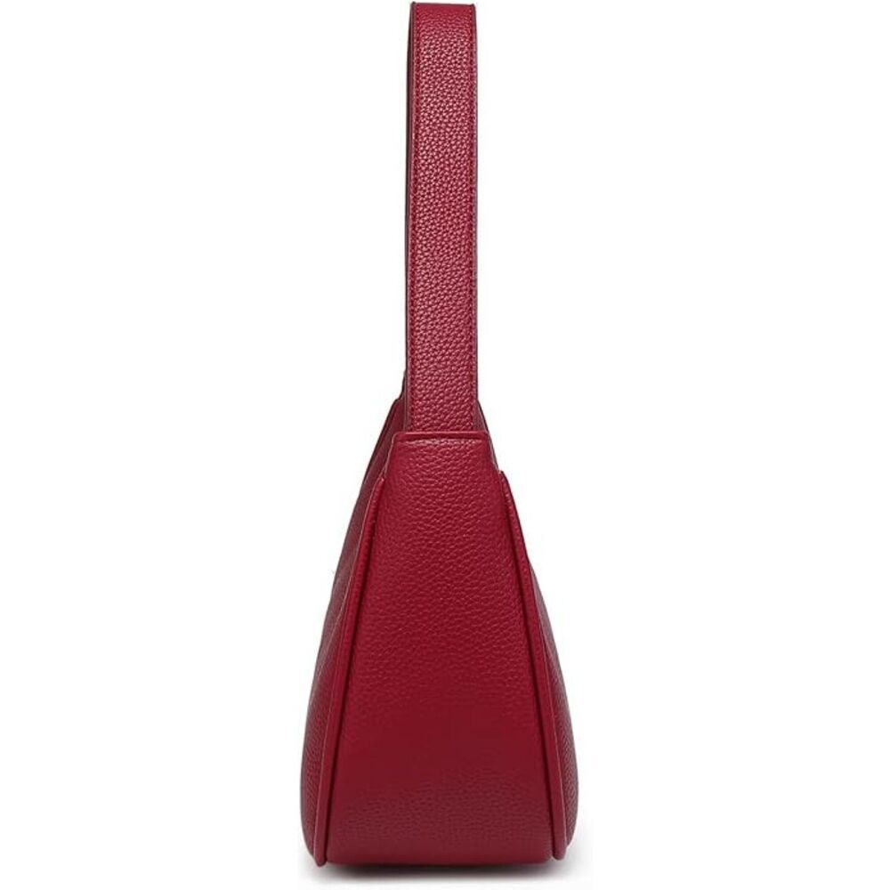 Women Lychee Pattern Cherry Imported Fashion Mini Clutch Underarm Mini Tote Bag - Picture 3 of 4